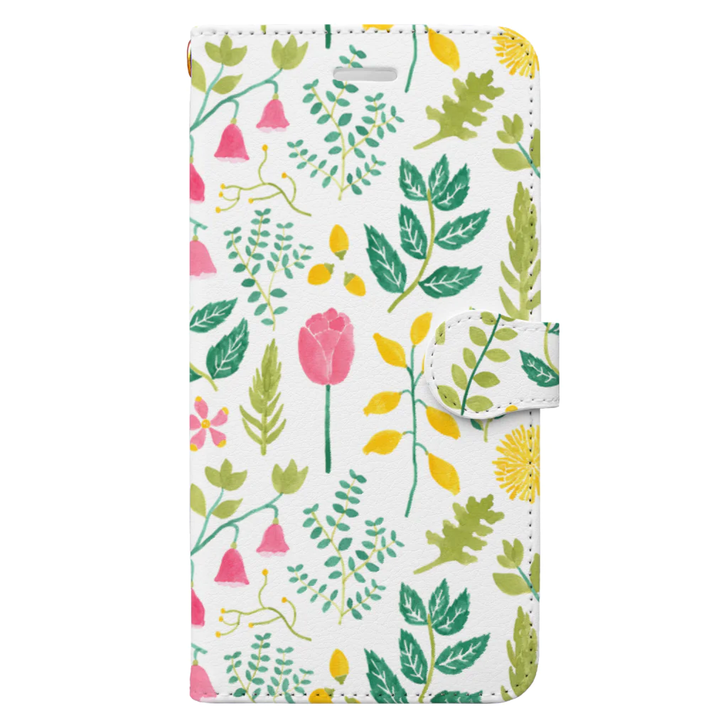 KAYO AOYAMAのjiyu no niwa color Book-Style Smartphone Case