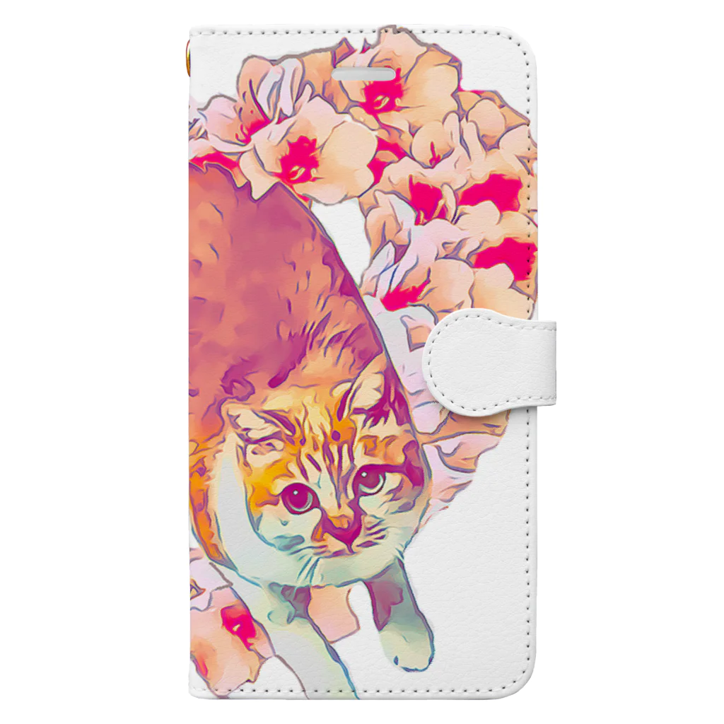 HAPPY FOREST'S  SHOPのForest Cat〜幸せのフォレストキャット〜 Book-Style Smartphone Case