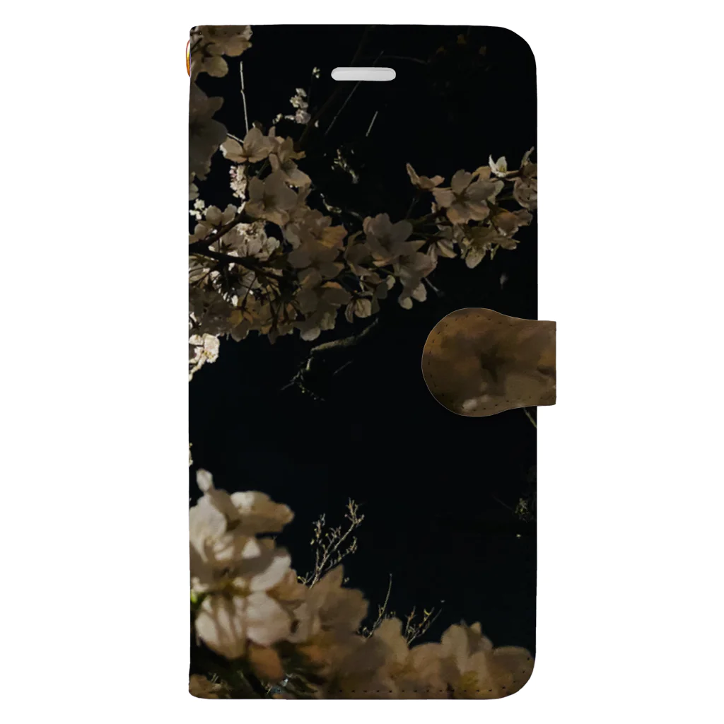 P.O.Humanの夜桜 Book-Style Smartphone Case