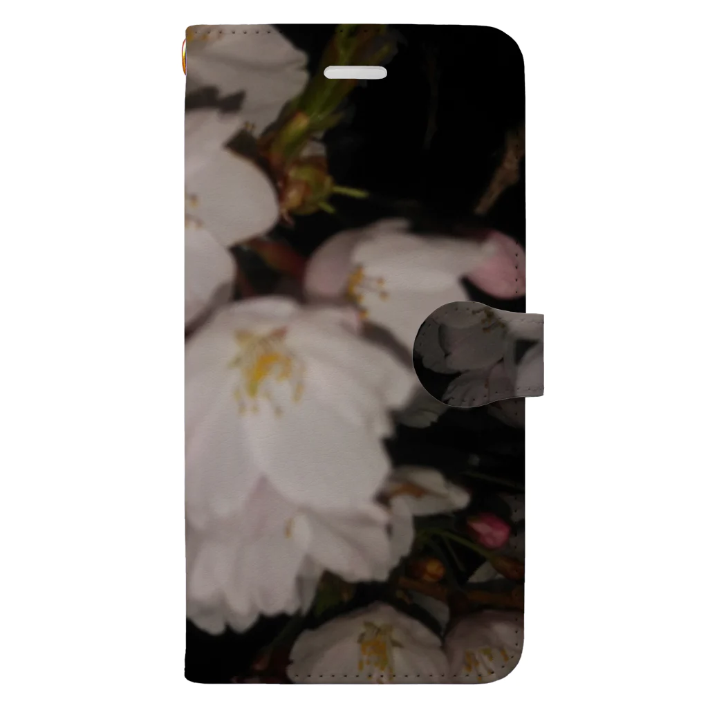 ゆったの夜桜 Book-Style Smartphone Case