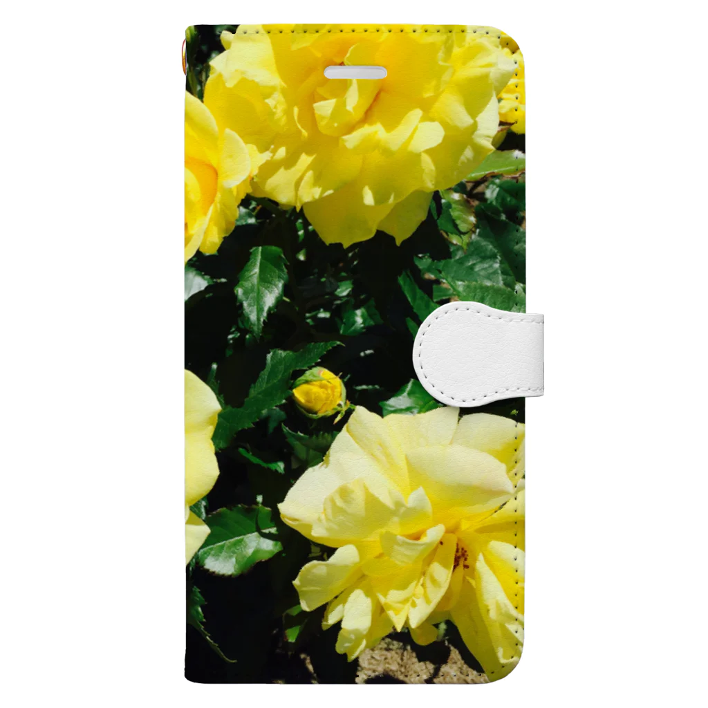 SIKIORIORIのYellow Rose 手帳型スマホケース