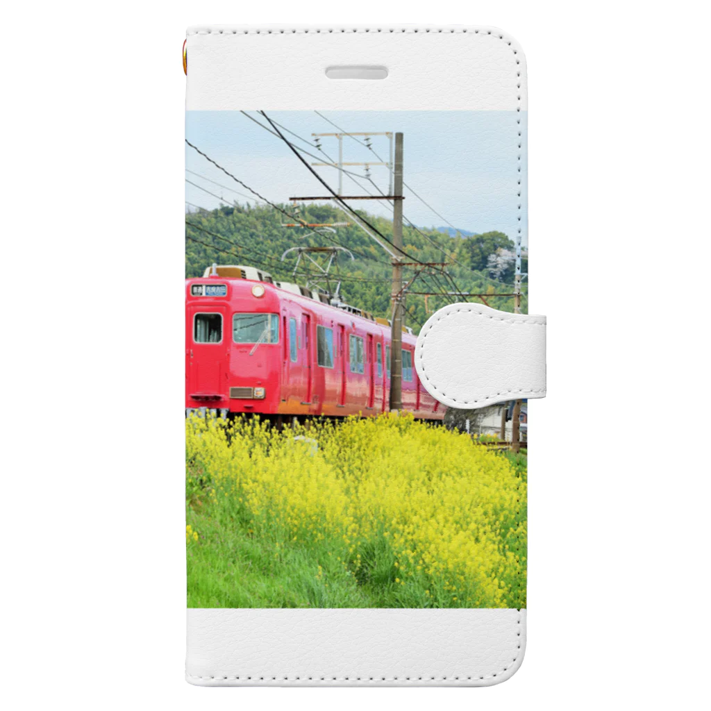 egpuromasaの鉄道(春) Book-Style Smartphone Case