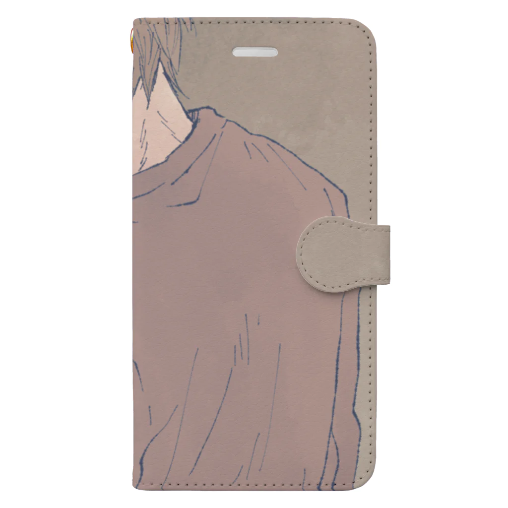 てんぷら大使館の合わない視線 Book-Style Smartphone Case