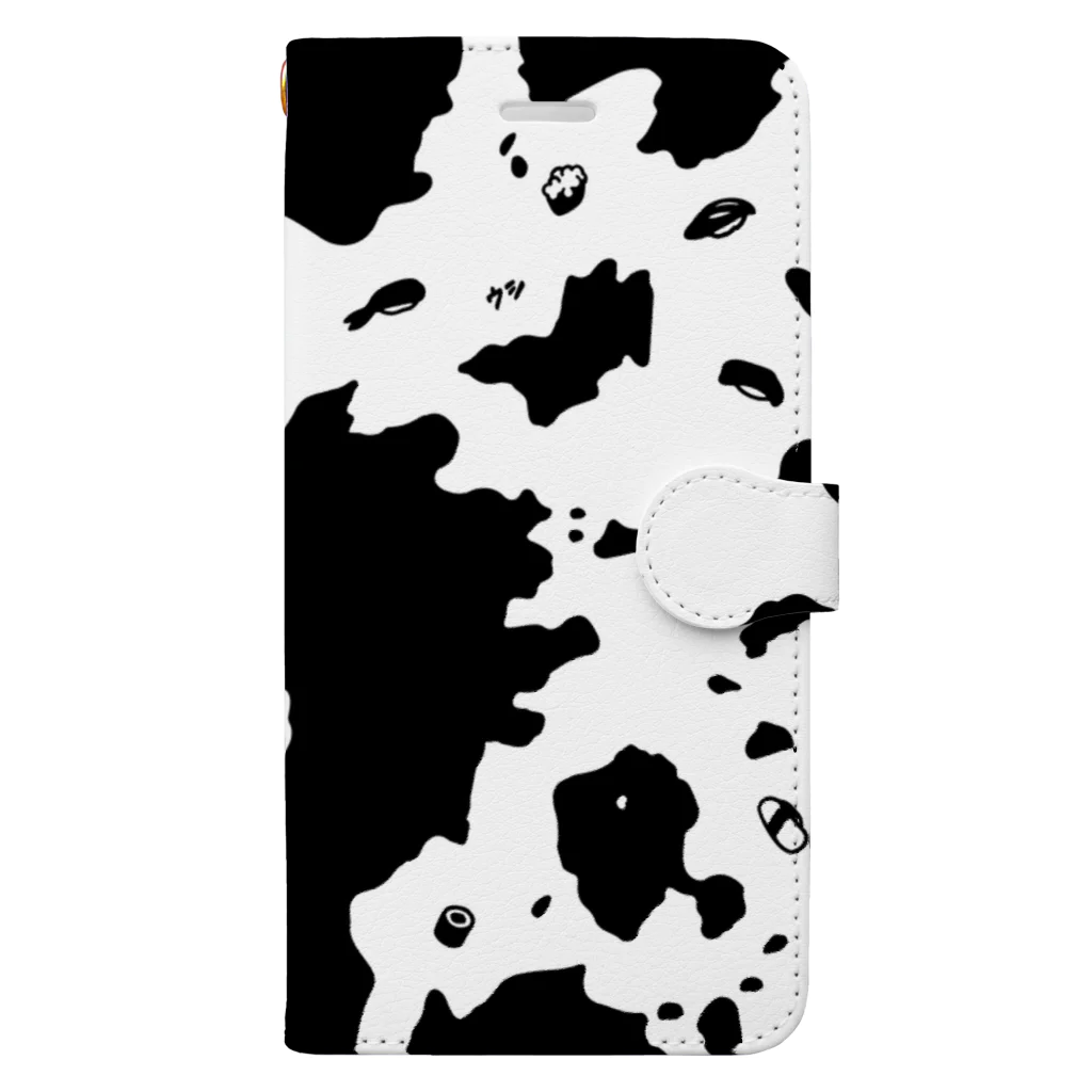 9bdesignのS-USHI ウスシ 鮨の牛柄 Book-Style Smartphone Case