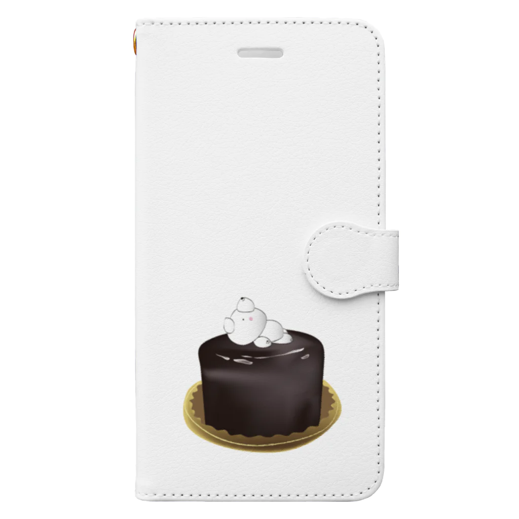 寝クマのケーキ屋　アンデュルジャンのメリサ Book-Style Smartphone Case