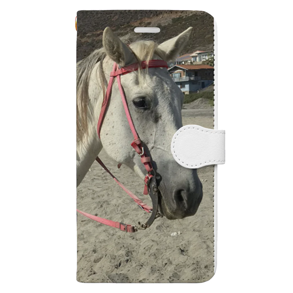 Fuu and Mar 🐾のWhite horse. Book-Style Smartphone Case