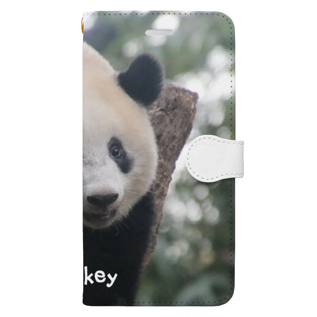 gackeyのおはなし PANDA 手帳型スマホケース