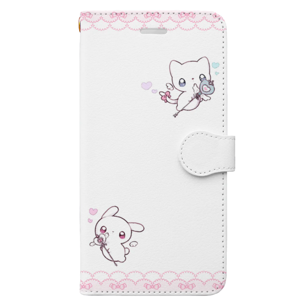 かわいいね本舗のメンヘラうさぎねこ Book-Style Smartphone Case