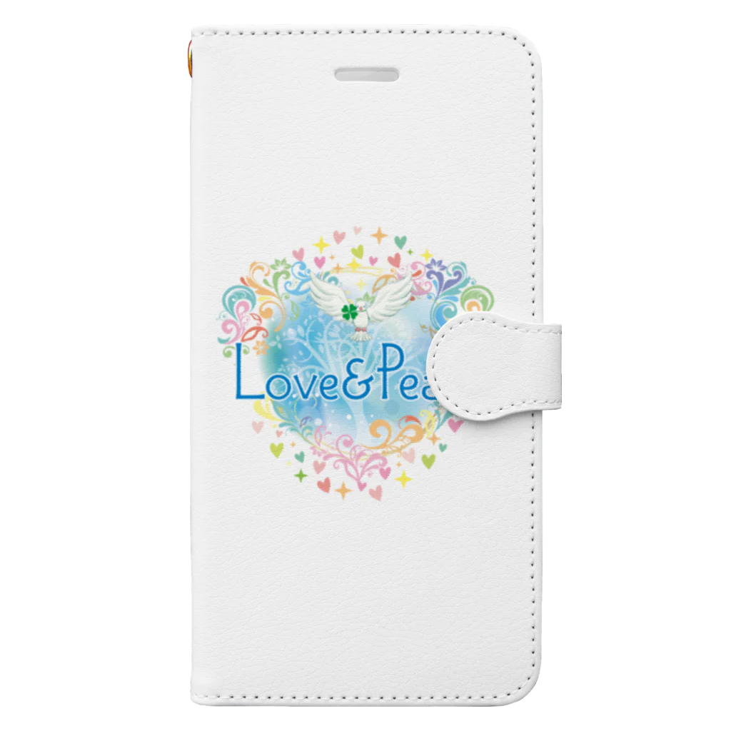 Love＆PeaceのLove＆Peace大人用ロゴ Book-Style Smartphone Case