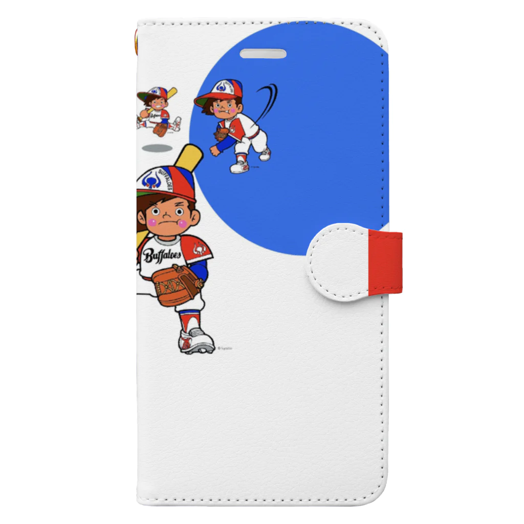 バッファ君  goods【近鉄バファローズ／1976-1996】のトリコロール【バッファ君：基本ポーズ】 Book-Style Smartphone Case