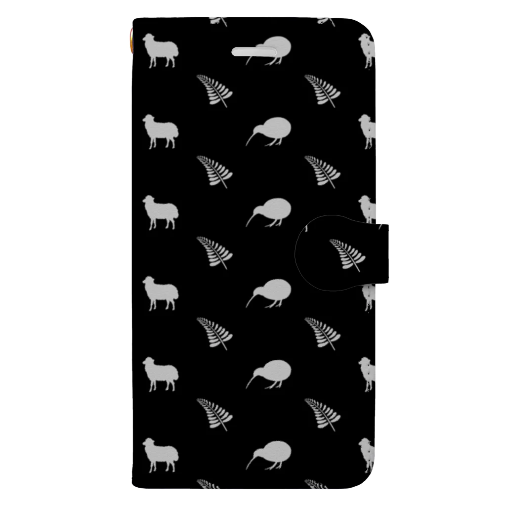 KIWI&SHEEPのKIWI&SHEEPスマホケース(iPhone用) Book-Style Smartphone Case