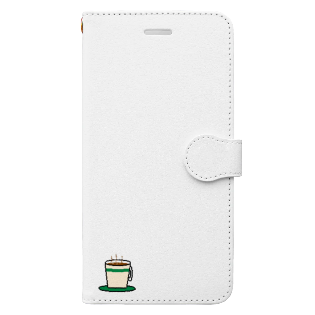 T.A.P.OFFICE's shopのcoffee Book-Style Smartphone Case