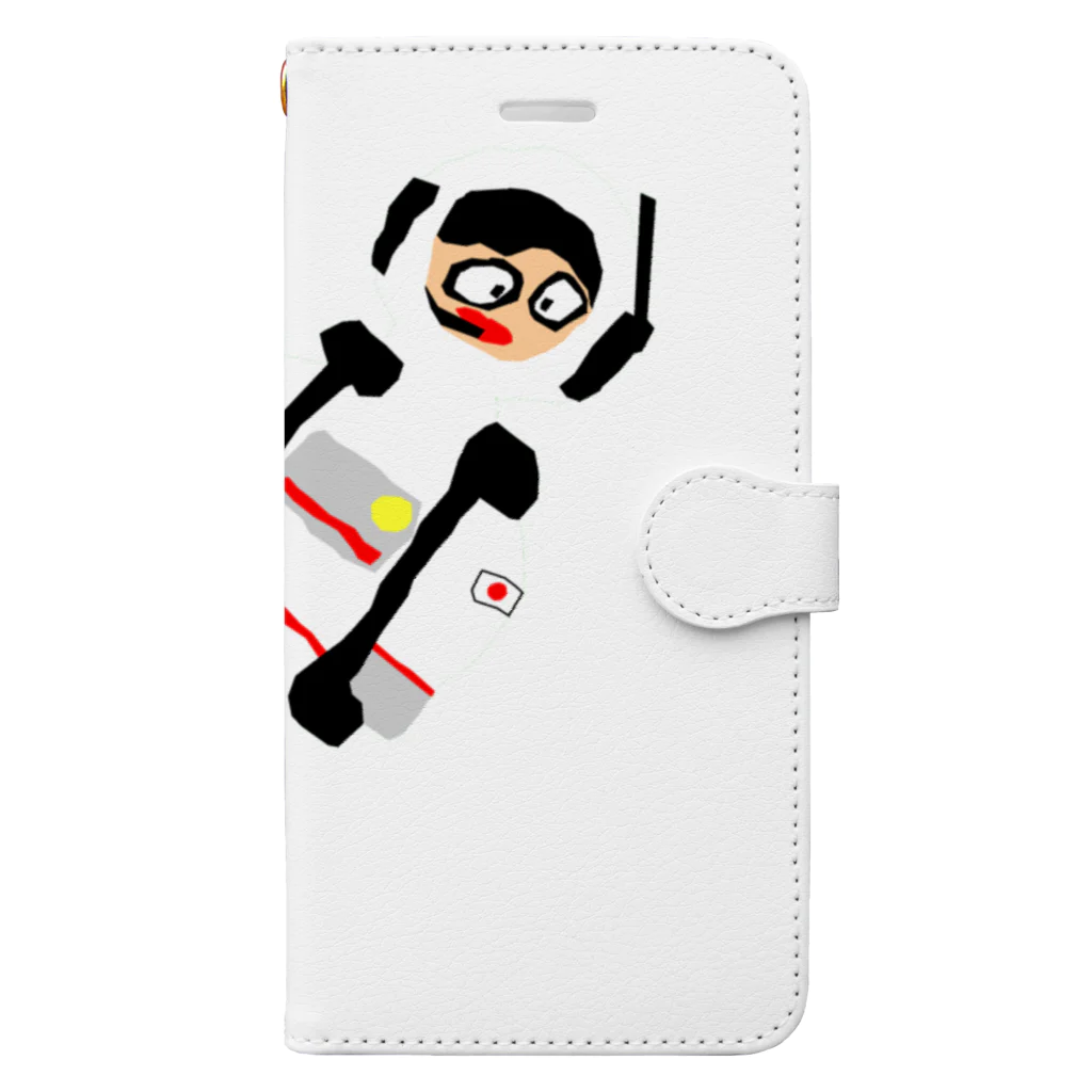 スペースキッズの店／spacekids shopのhiisun white／ひーさんホワイト 手帳型スマホケース