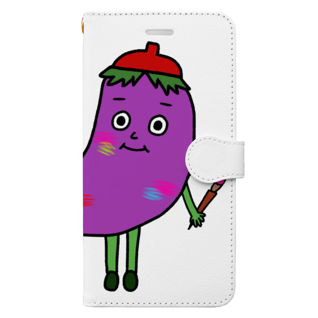 Let's Vegetablesのなすこちゃん【Let's Vegetables】 Book-Style Smartphone Case