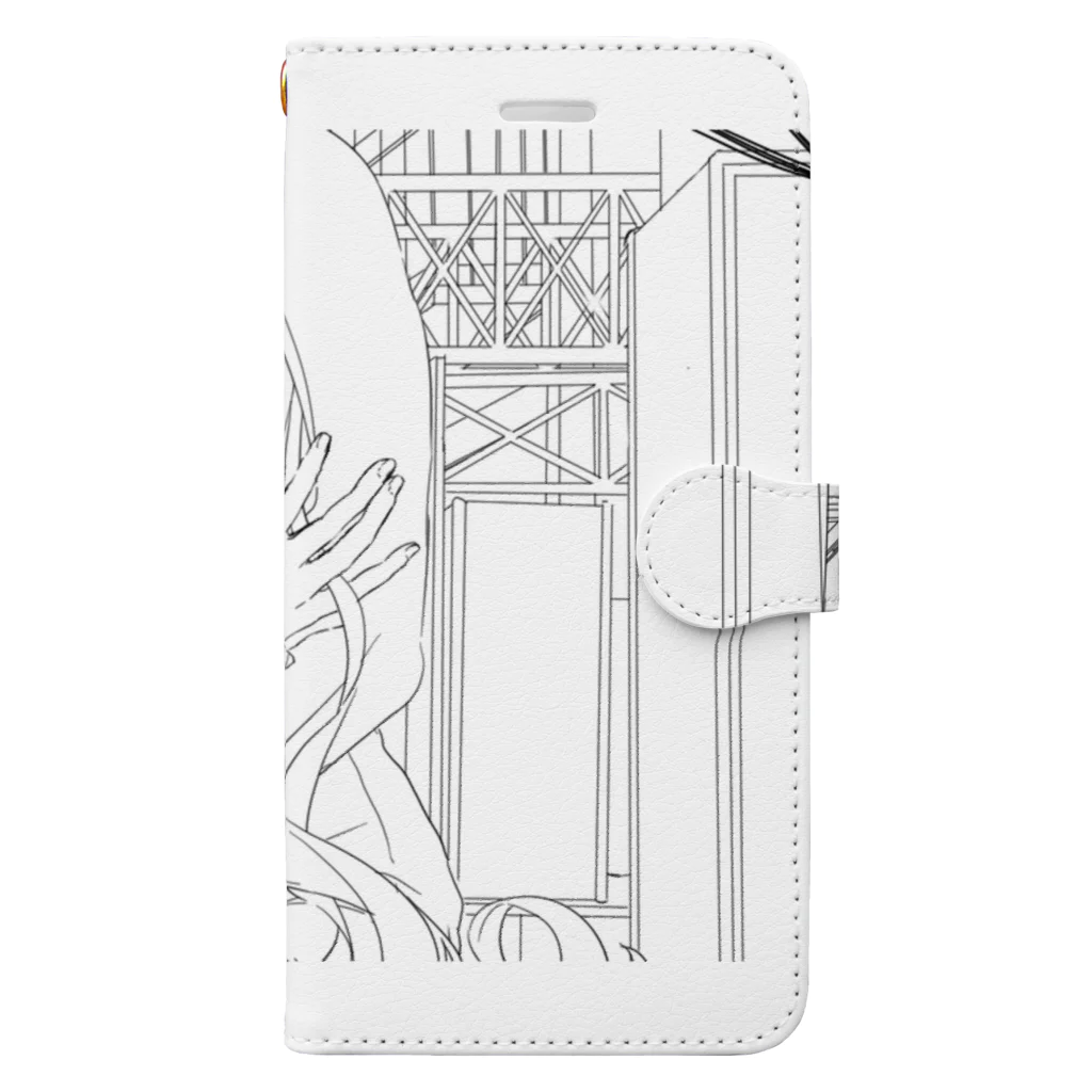 一希凛🦒👿男の娘Vtuberの一希凛ラフグッズ2 Book-Style Smartphone Case