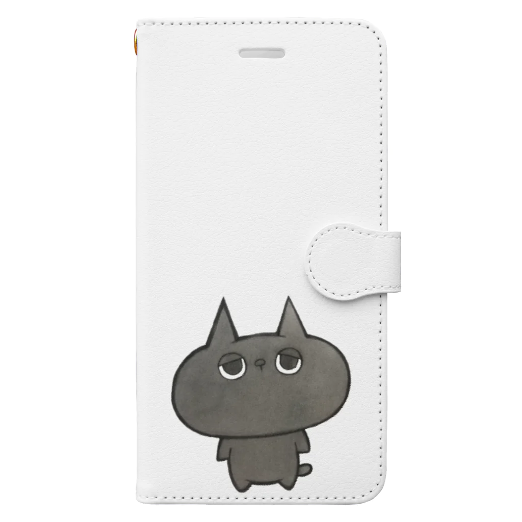 RAKUGAKIYA.のゆるねこさん Book-Style Smartphone Case