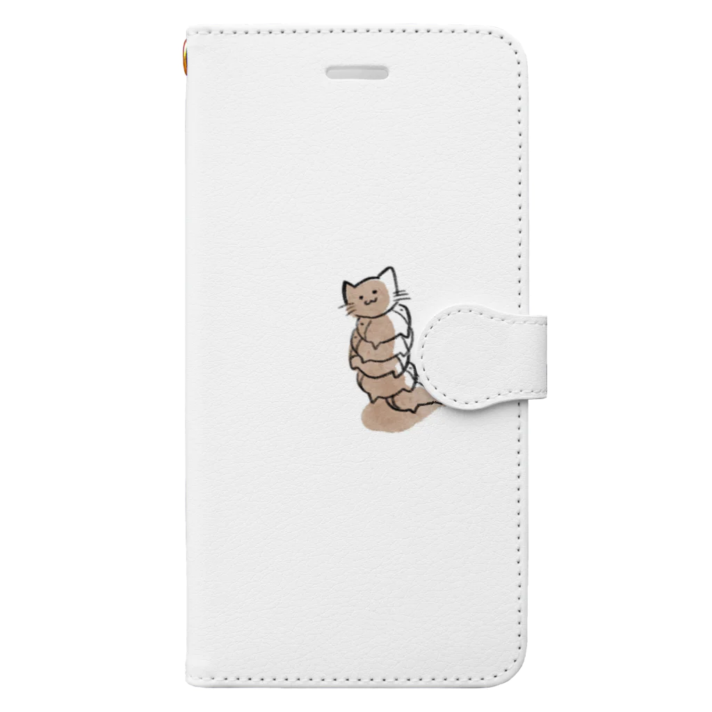 蓮の猫虫くん Book-Style Smartphone Case