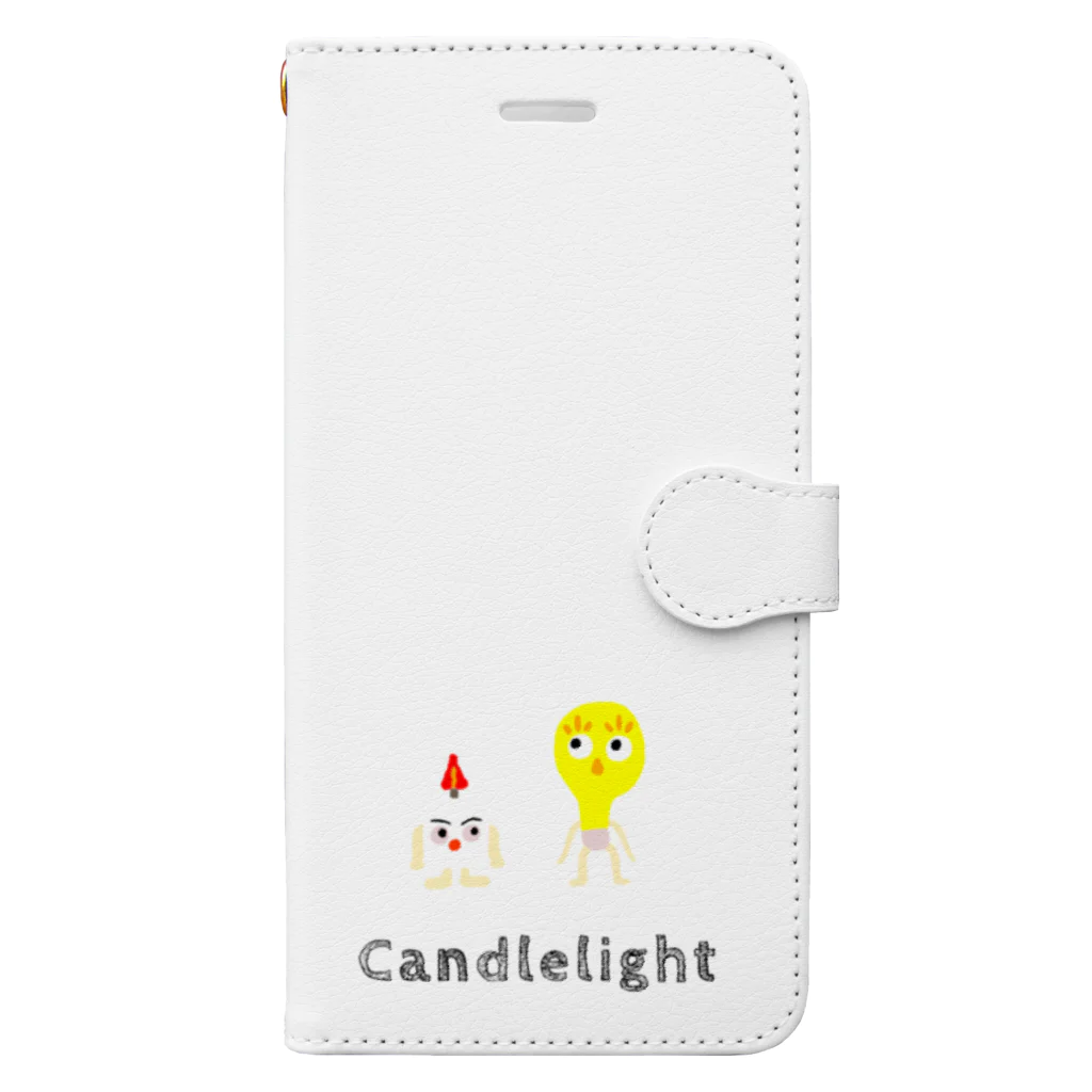 須田ふくろうのキャンドルくんとライトくん Book-Style Smartphone Case