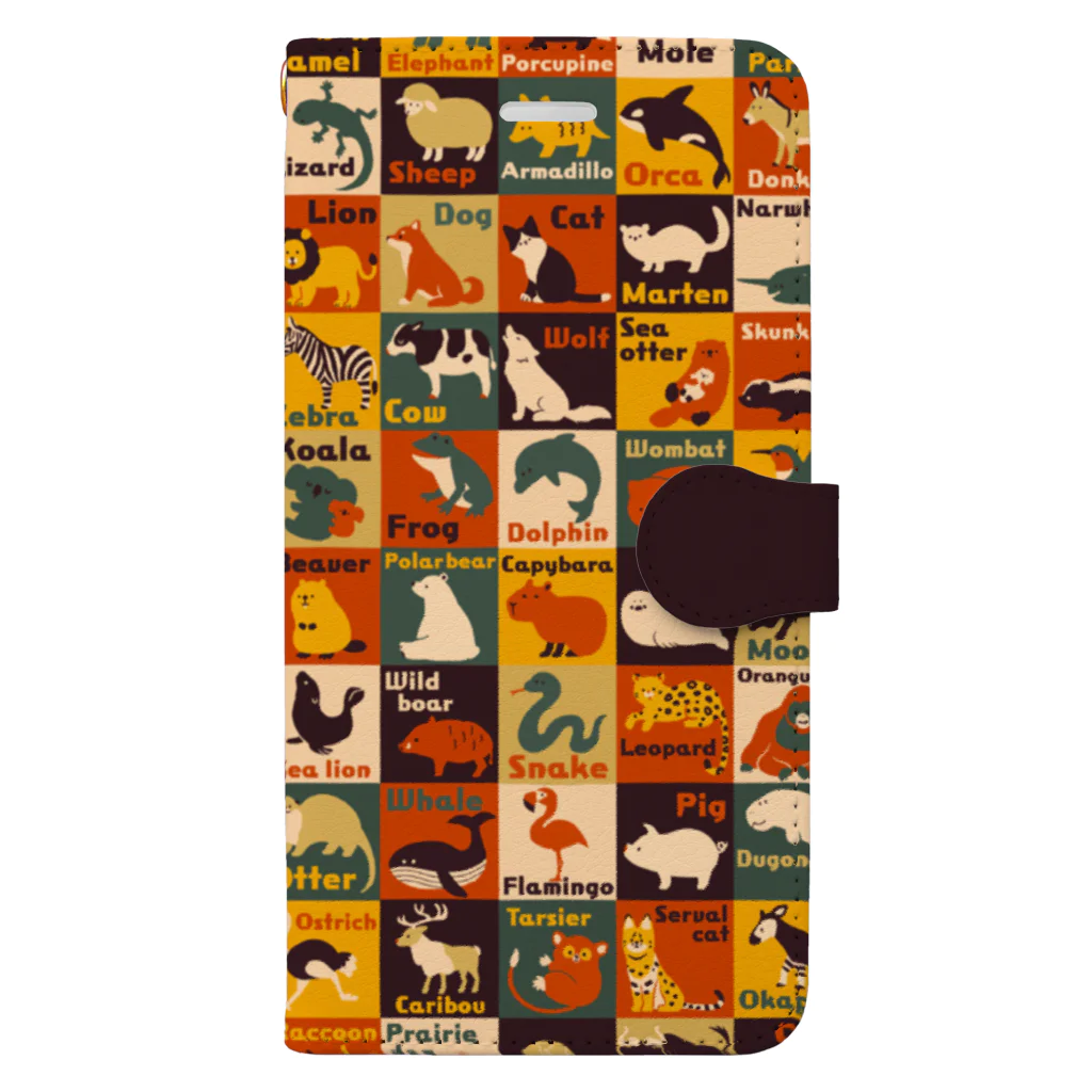 継続支援プラスタのAnimals手帳型スマホケース Book-Style Smartphone Case