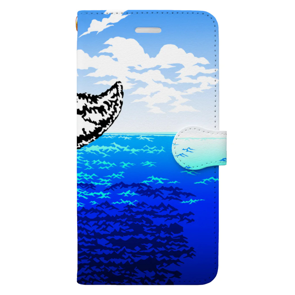 SAToMiのWhale tail (Sea) Book-Style Smartphone Case