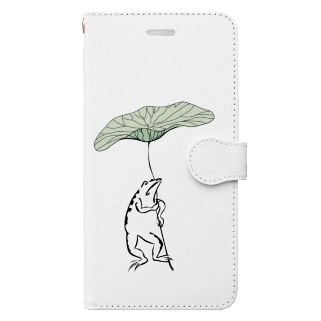 INIの鳥獣戯画カエル１ Book-Style Smartphone Case