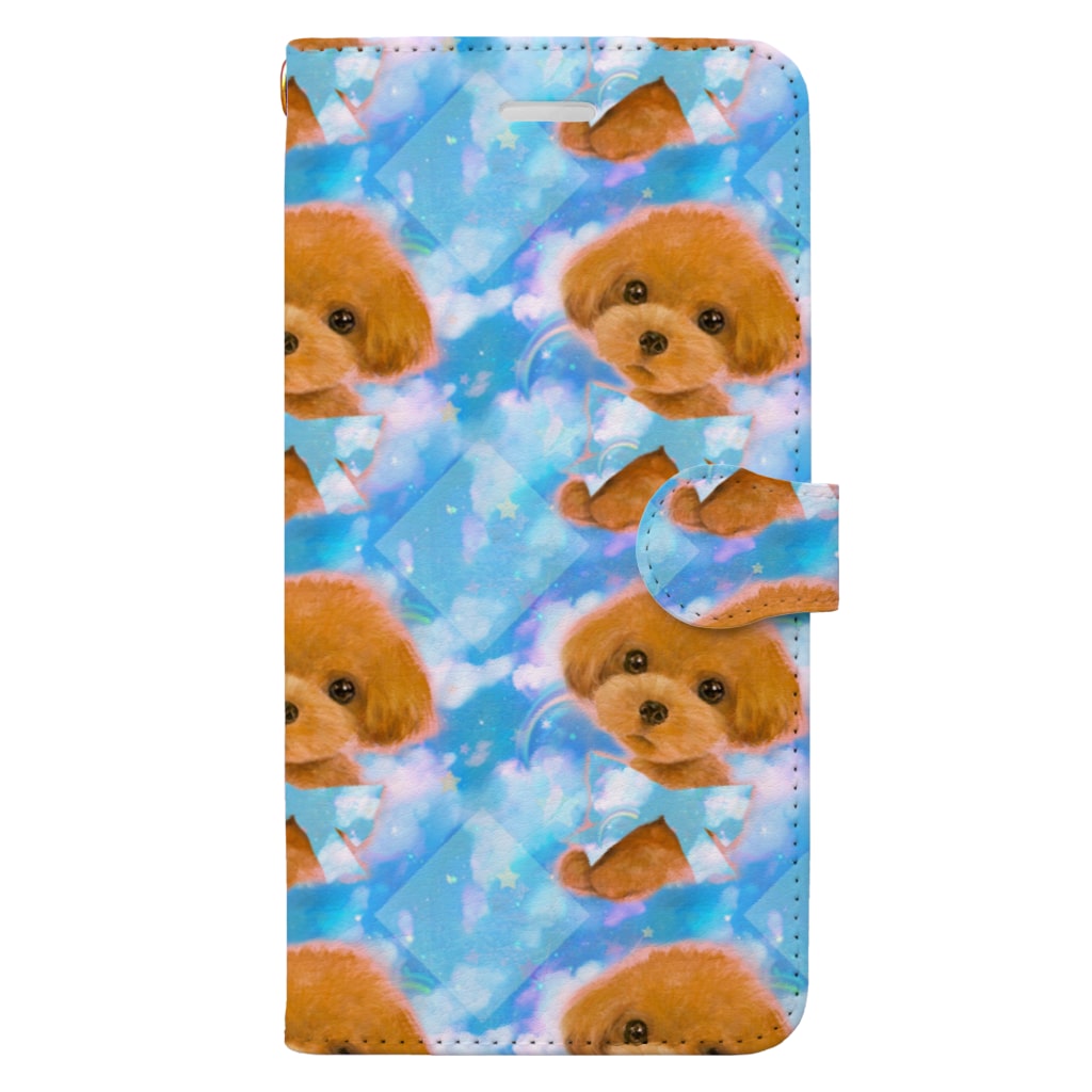 かわいいトイプードルの子犬と夢かわいい雲のイラスト Norima 39 S Shop Norima の手帳型スマホケース通販 Suzuri スズリ かわいいトイプードルの子犬と夢かわいい雲のイラスト Norima 39 S Shop Norima の手帳型スマホケース通販 Suzuri スズリ