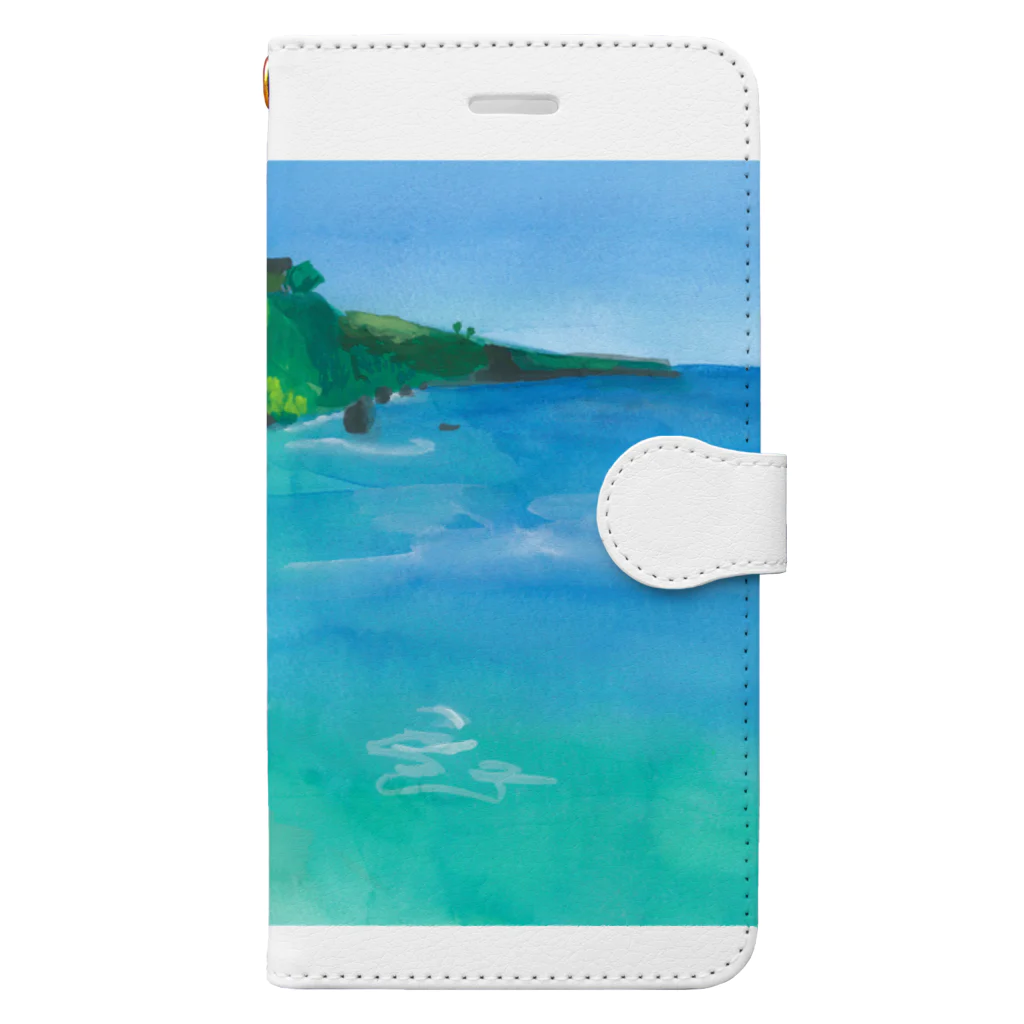 Kie Tanakaのバリ島の海 Book-Style Smartphone Case