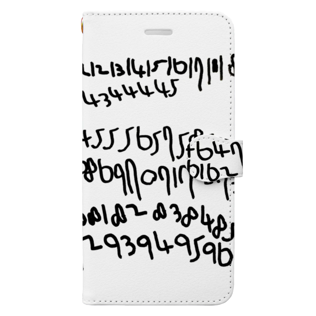 オルデのまるふぉんと１から100 Book-Style Smartphone Case