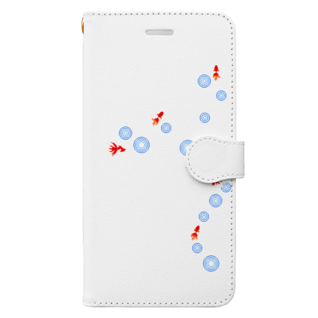 水恋工房の波紋×金魚 Book-Style Smartphone Case