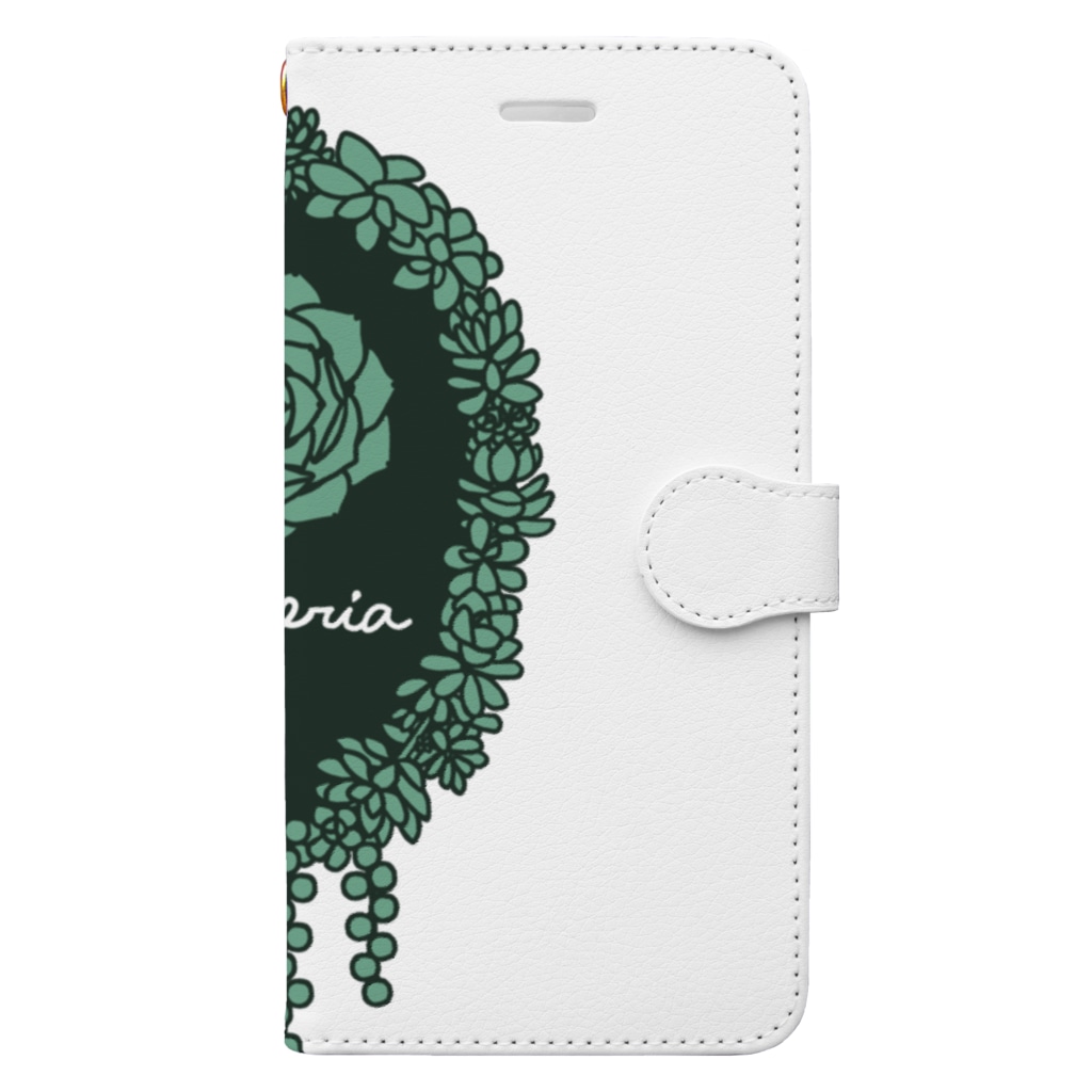 Alba spinaのエケベリア グリーン Book-Style Smartphone Case