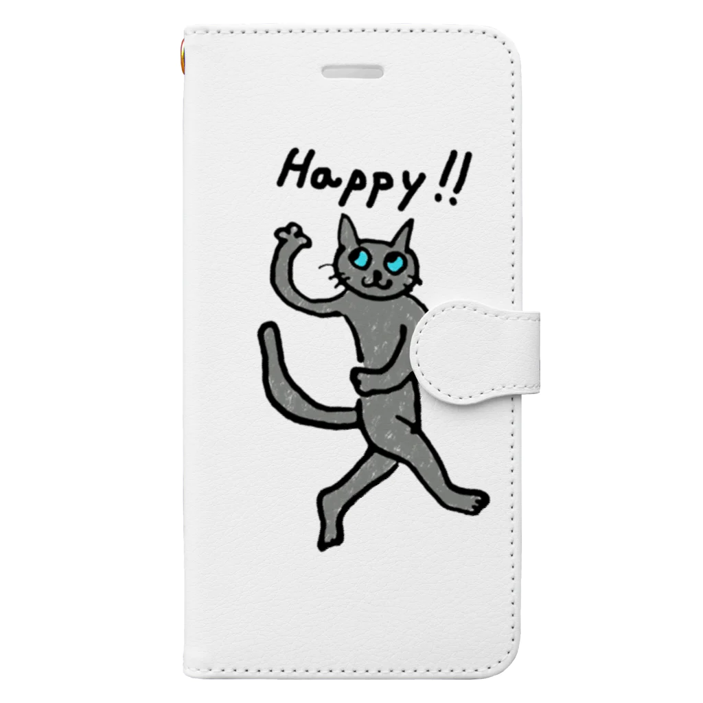 はにゃのハッピーキャット Book-Style Smartphone Case