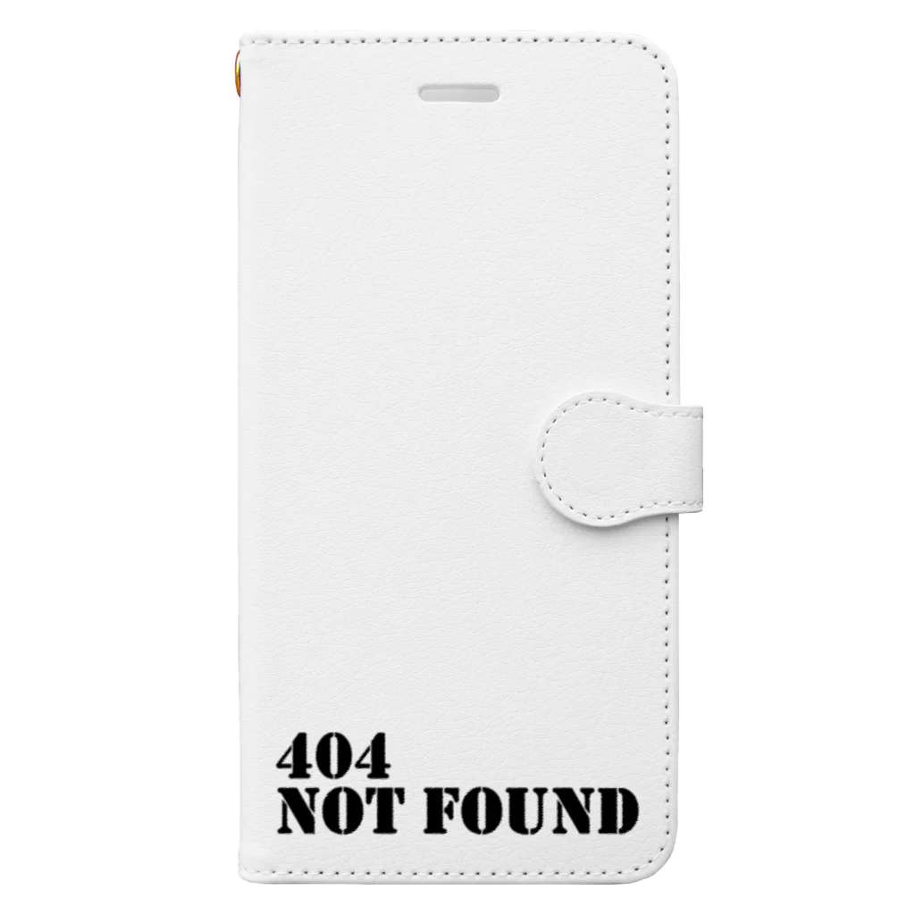 山猫雑貨の404 not found 手帳型スマホケース