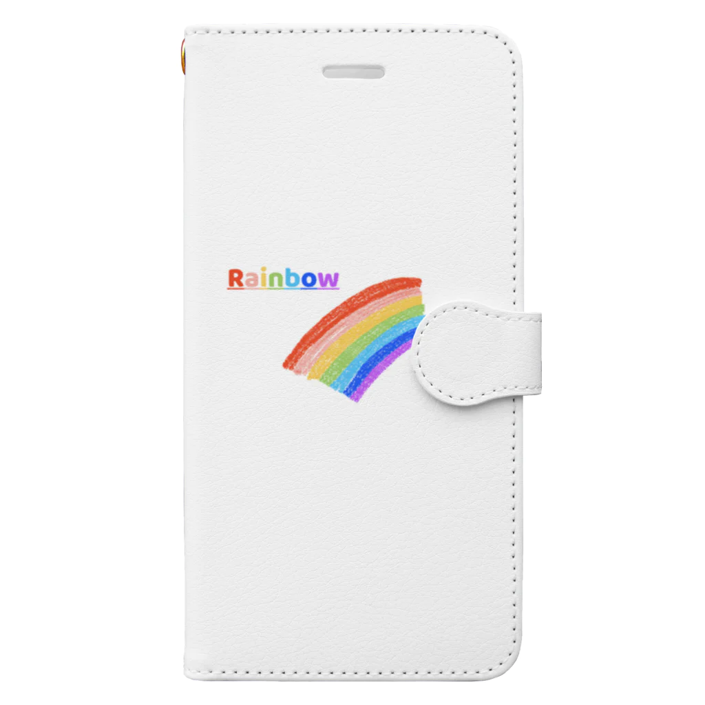 ジャスミンティーのRainbow 手帳型スマホケース