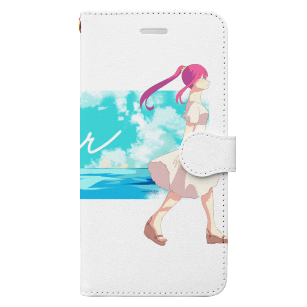 はにわの夏のひと時 Book-Style Smartphone Case