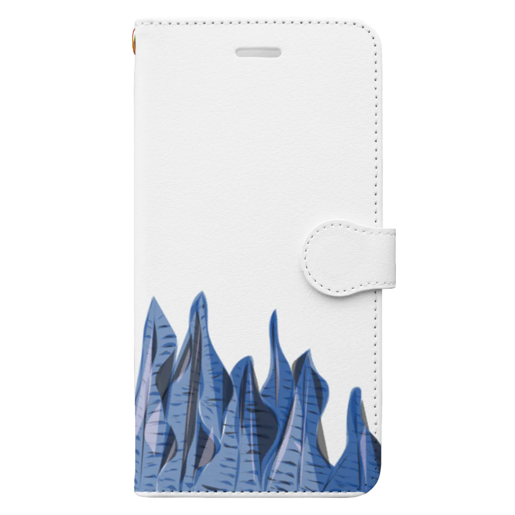 Fishes Can't FlyのBlanquito the koi fish seaweeds Book-Style Smartphone Case