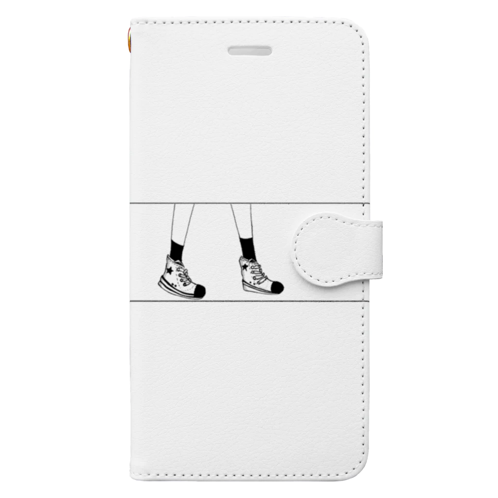 れん@れんれんれんたろすのスニーカー Book-Style Smartphone Case