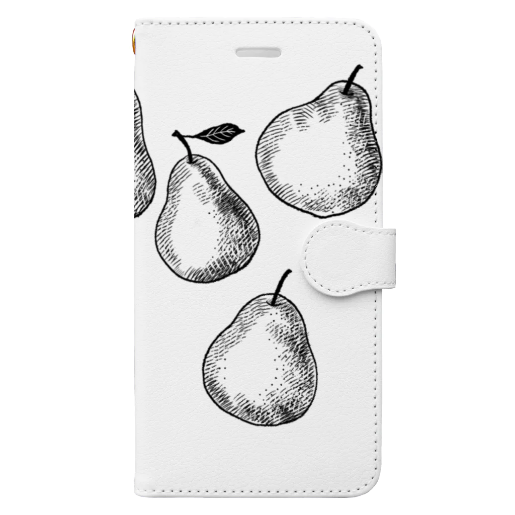 k_oの洋梨 pears 手帳型スマホケース