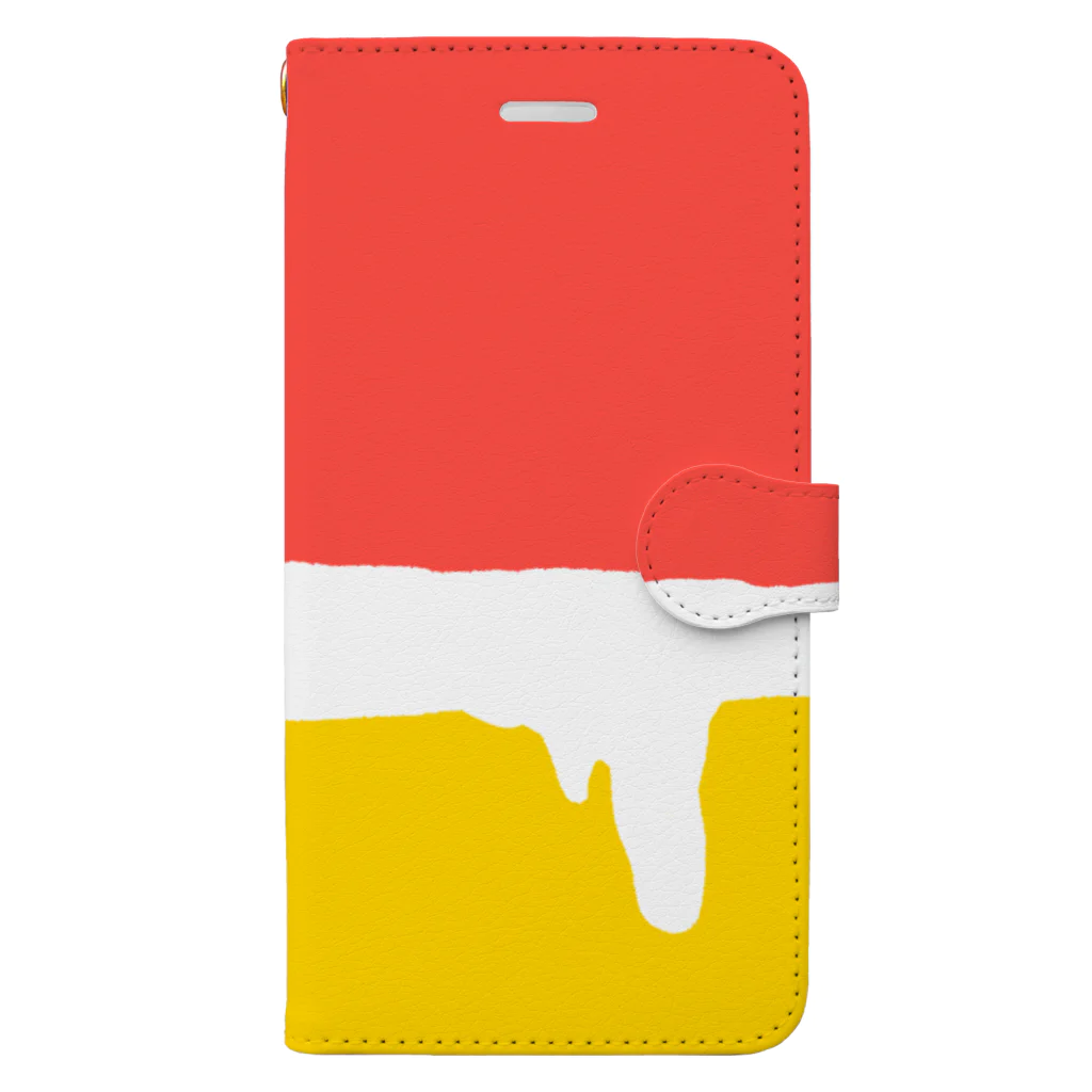 happychamchamのビール　泡 Book-Style Smartphone Case