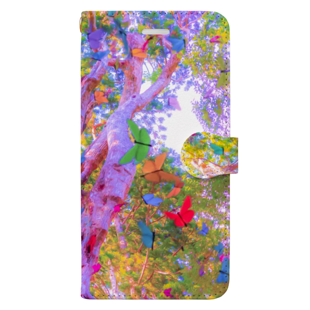 NEON LIGHT STARSのYOU are in wonderland*pink Book-Style Smartphone Case