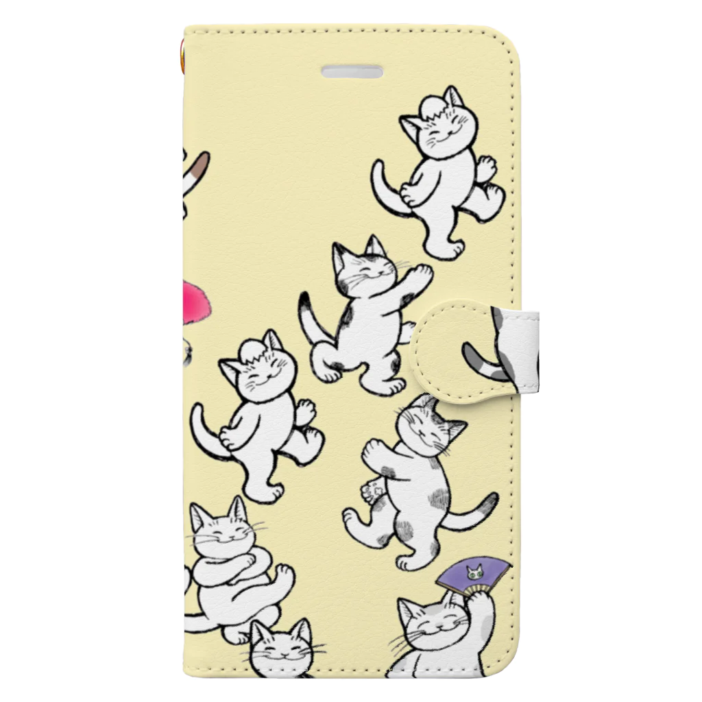 mikepunchの猫に感謝 Book-Style Smartphone Case