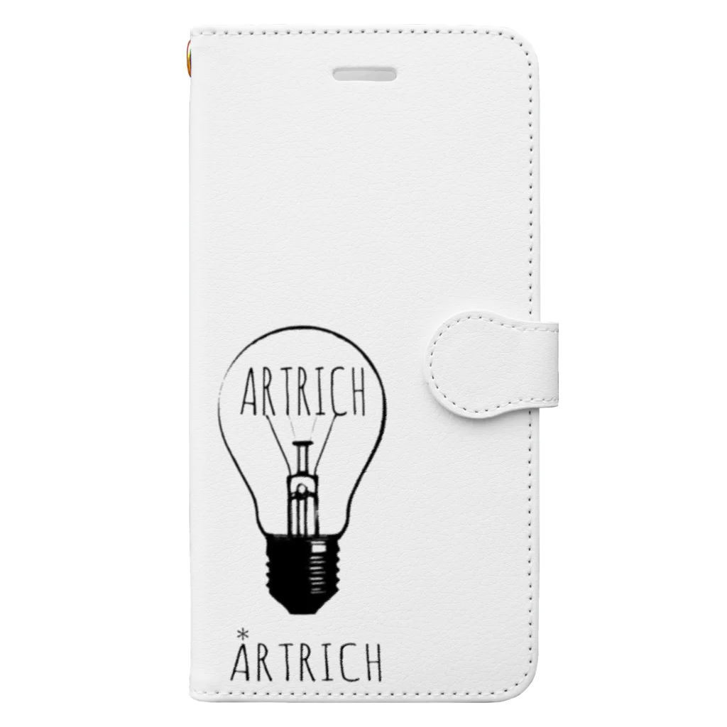 ARTRICHのARTRICH レトロロゴ 手帳型スマホケース