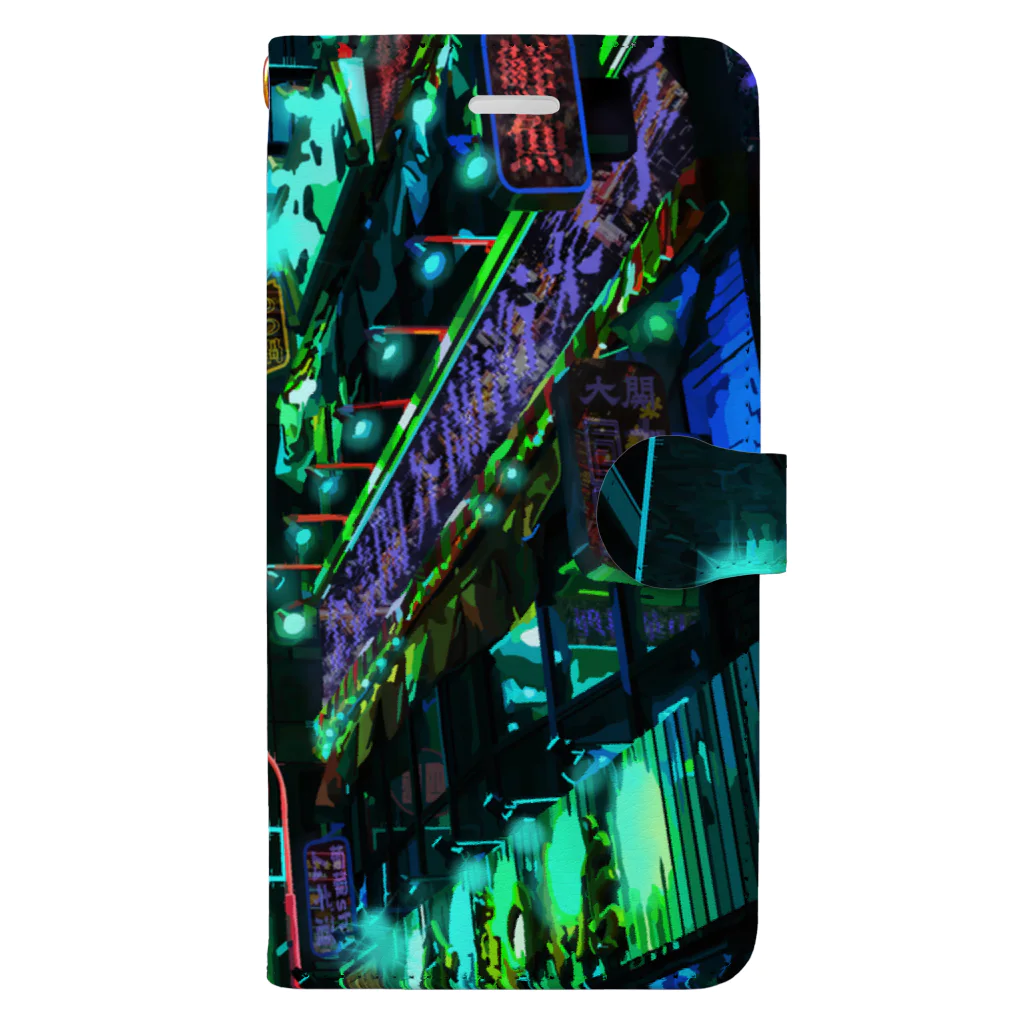 aero_acidのcyberpunk  tokyo Book-Style Smartphone Case