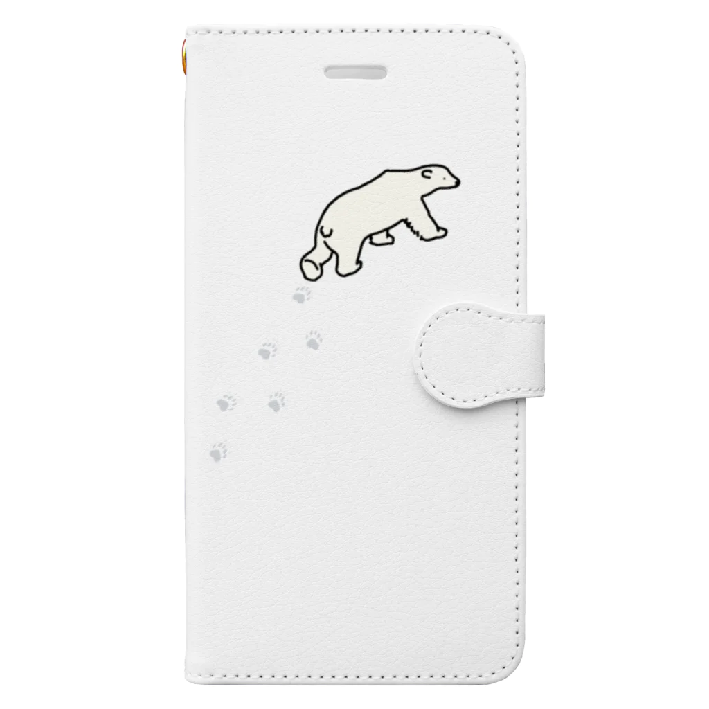 シロクマ商店の探求クマ-リアル Book-Style Smartphone Case