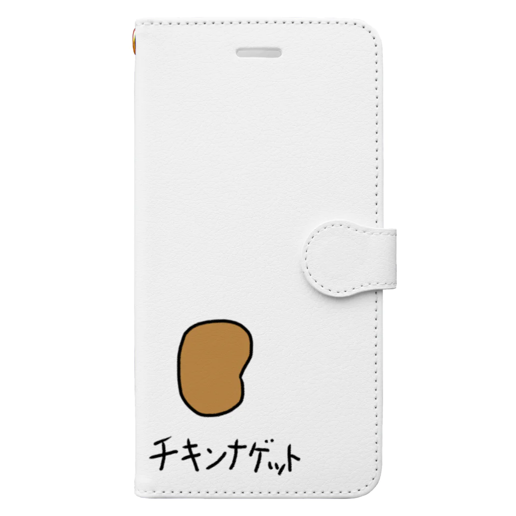 シンプル屋さんのチキンナゲット Book-Style Smartphone Case