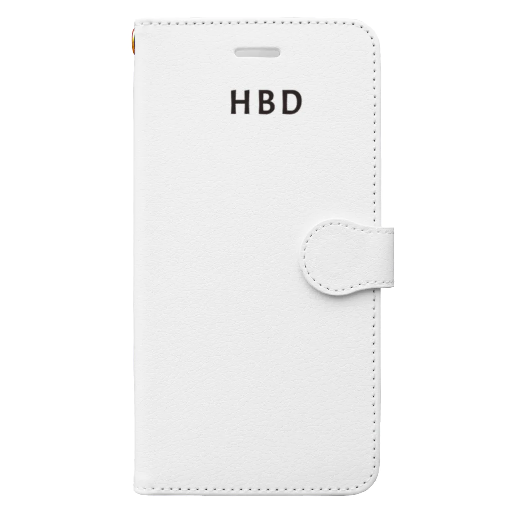 VVWORDSのさりげないハピバ・HBD Book-Style Smartphone Case