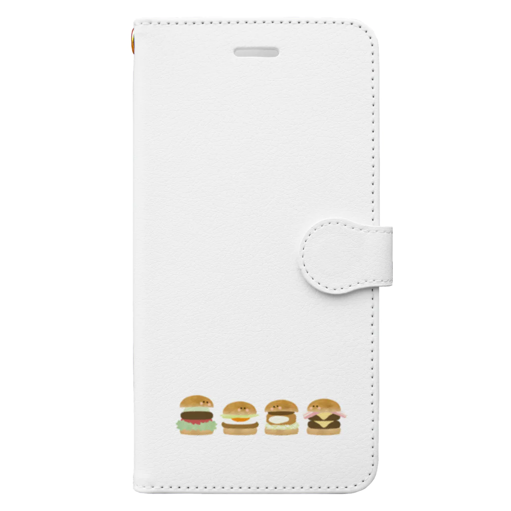 cotton-berry-pancakeのなかよしバーガーちゃん Book-Style Smartphone Case