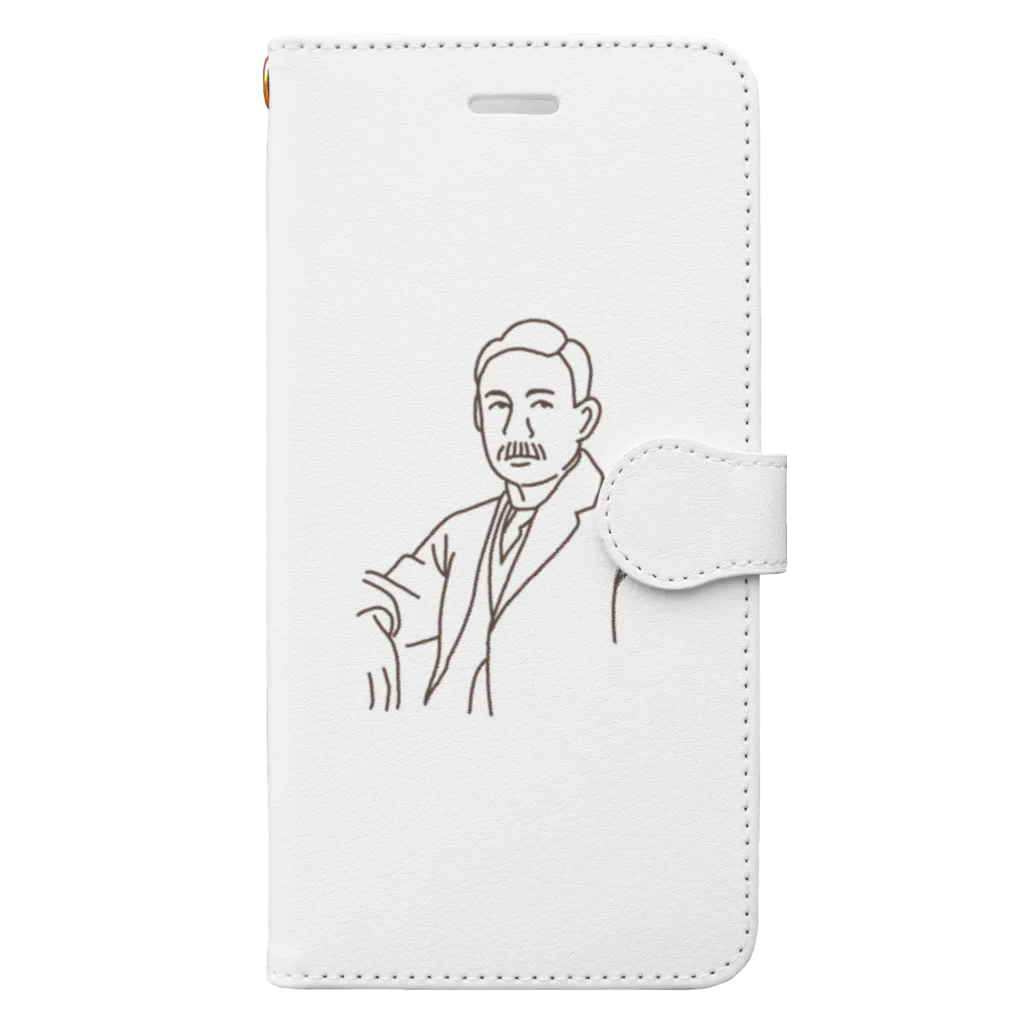 iiiiikustanの夏目の漱石さん。 Book-Style Smartphone Case
