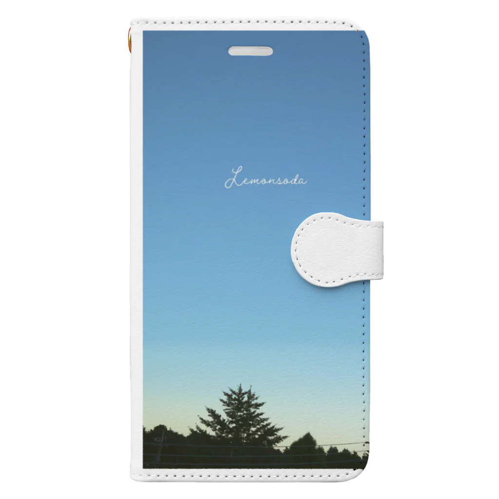 空の写真展の空色レモンソーダ Book-Style Smartphone Case