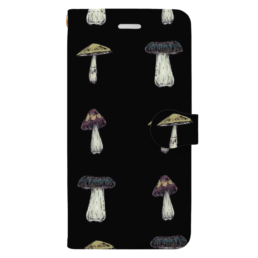 [ DDitBBD. ]のmushrooms. 手帳型スマホケース