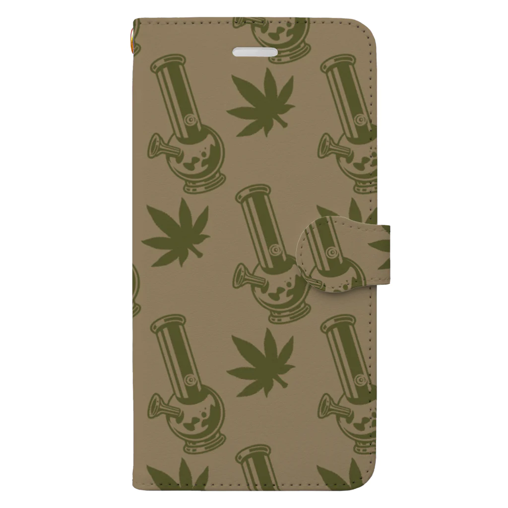 420 MUSIC FACTORYのBong & Cannabis （ボングとカナビス） Book-Style Smartphone Case